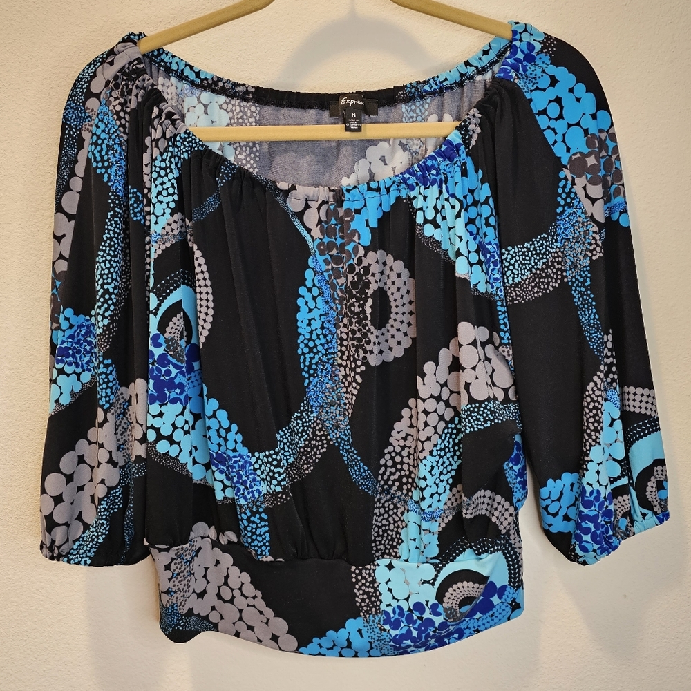 Express Ladies Blouse with bottom band size Medium
